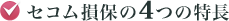 セコム損保の4つの特長