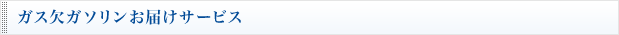 ガス欠ガソリンお届けサービス