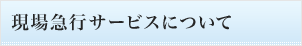 現場急行サービスについて